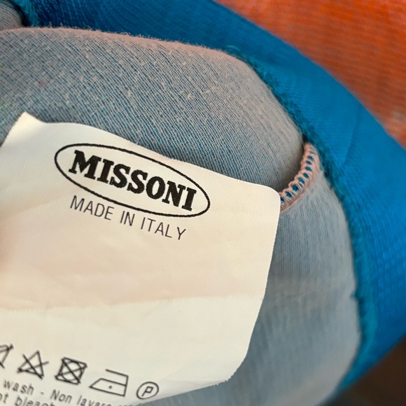 Missoni zig zag mini dress 38 Small Italy knit 3/4-bracelet sleeve $980 chevron - Picture 8 of 9